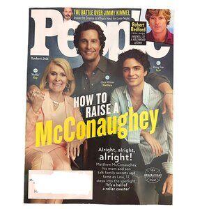People Magazine October 6 2025 How to Raise a McConaughey Robert Redford